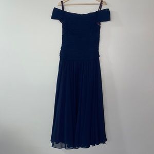 Elegant navy blue vintage 90s dress ✨